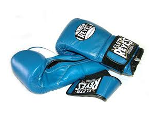 Cleto Reyes 16oz Velcro Pro Sparring Training Gloves - Blue